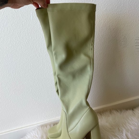 Knee High Platform Gogo Boots - Picture 7 of 9